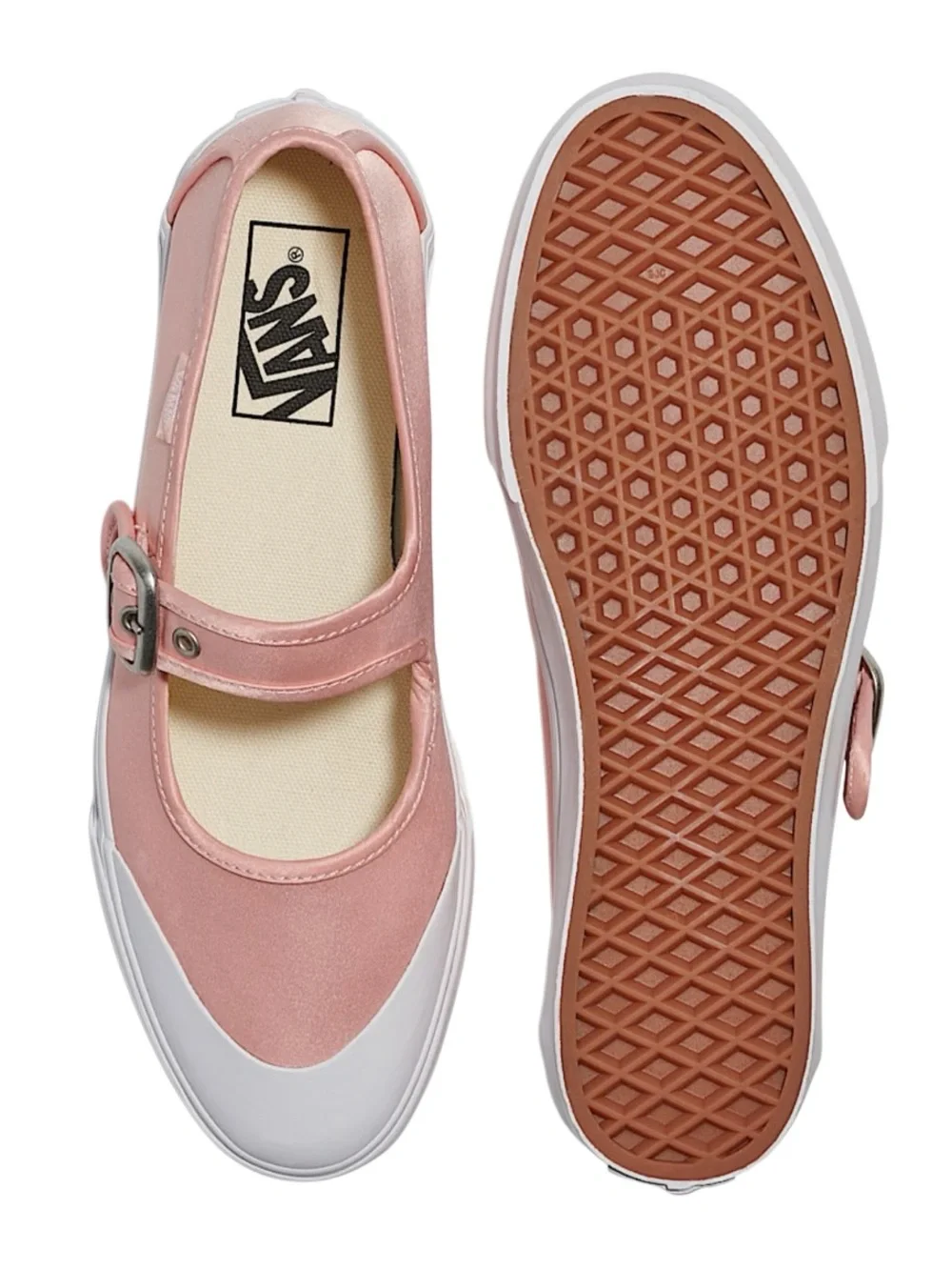 VANS Mary Jane Ballet Chintz Rose Pink buckle shoes sneakers women’s 8 new - Picture 8 of 8